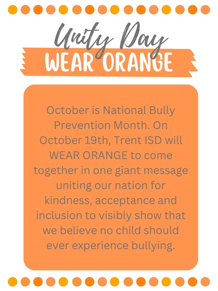 Wear Orange October 19th!